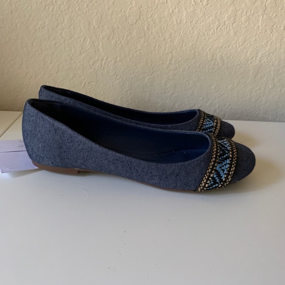 Mr. Cat flat shoes blue/jeans size 8 - NEW - Picture 2 of 4